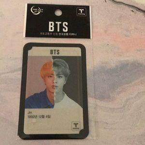 BTS Jin T-money card